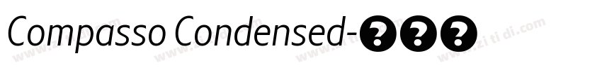 Compasso Condensed字体转换